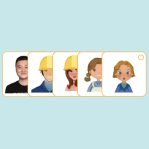 Huskylens與micro:bit V1.5的學習套裝內的人臉識別卡